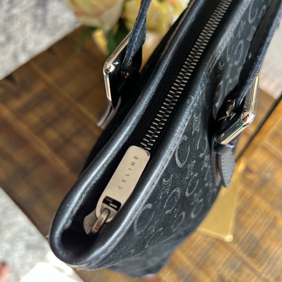 Celine Vintage Macadam Suede Tote - Picture 6 of 11